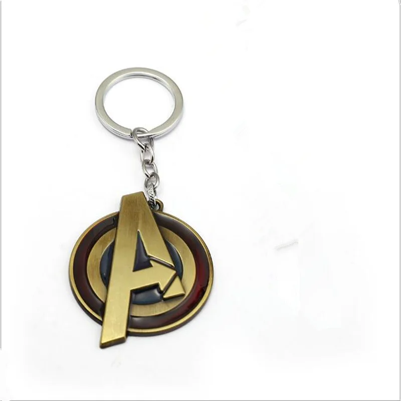 New Captain America Letter A keychain Avengers 3 Infinity War Shield Metal Pendant key Chains Charm Gifts Movie Jewelry Thonas | Украшения