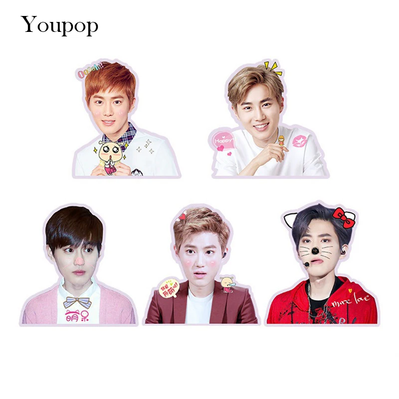 Youpop EXO SUHO альбом ПВХ наклейки для багажа с чашкой для ноутбука автомобильный холодильник DIY наклейки TZ010