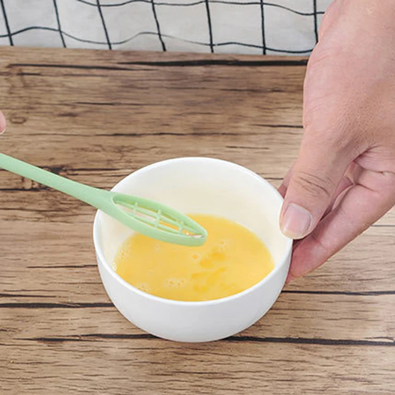 Ручной миксер Еда шпатель Кухня выпечки ToolPlastic двухсторонняя белое яйцо и муки