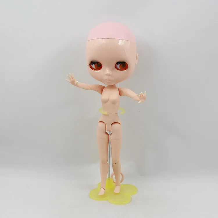 Кукла блайз Обнаженная для шарнирного тела без волос макияжа с белой кожей