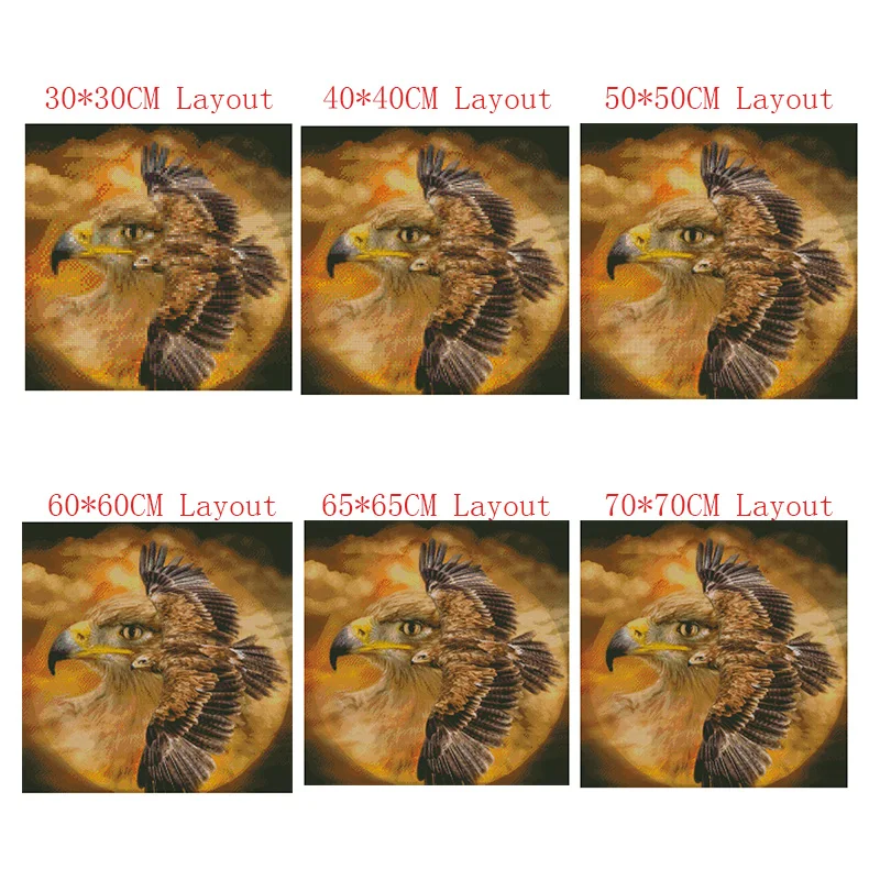 Настенные картины с изображением орла животное вышивка кристаллами алмазная