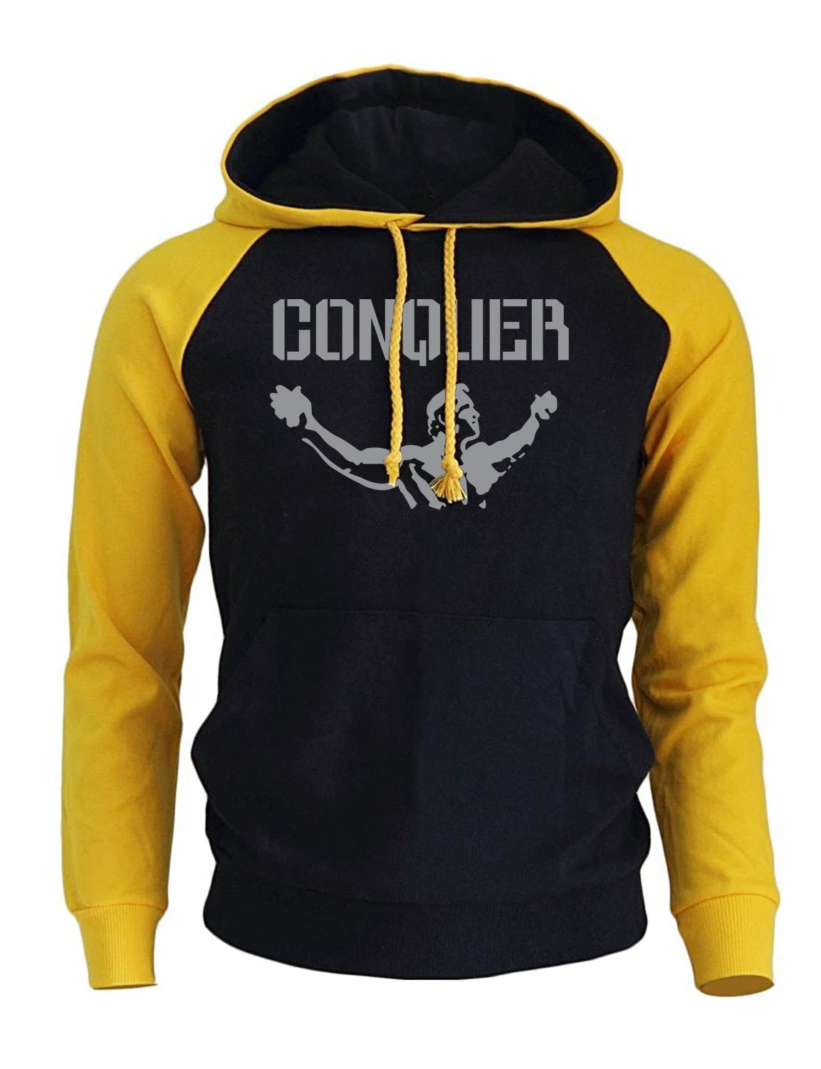 Брендовая одежда толстовки новинка 2019 модный принт Арнольд цитата Conquer Pose