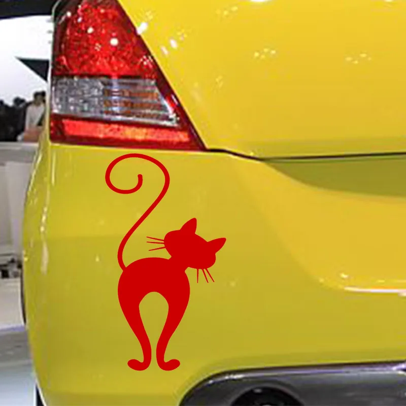 Оптовая продажа 10 шт./партия 18 см x 9 милый кот автомобиль Стикеры для грузовик
