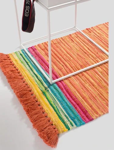 100% хлопок ручной работы ковер коврик геометрический индийский плед полосатый