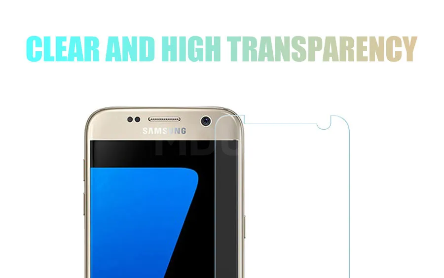 0,22 мм 9H закаленное стекло для samsung Galaxy S7 S6 S5 S4 S3 mini samsung Note 5 4 3 Защитная пленка для экрана Защитный чехол