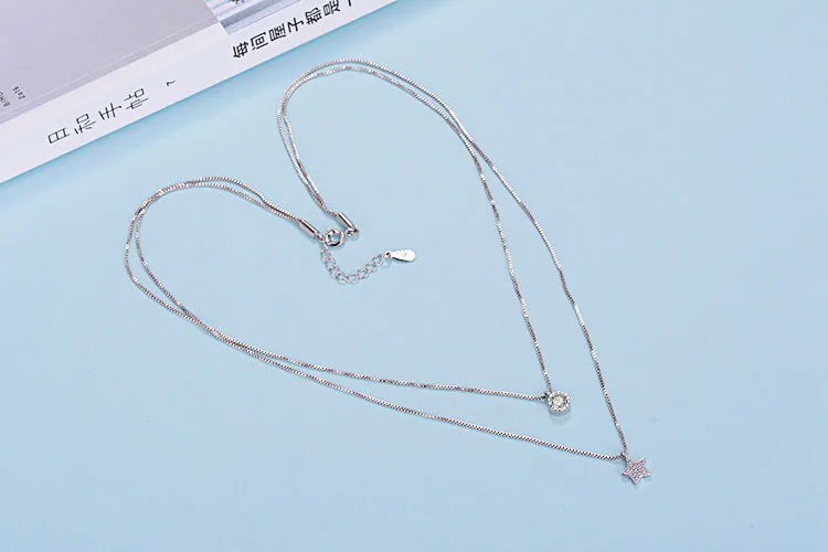 Женское колье из серебра 925 пробы с фианитом|designer necklace|fashion necklacenecklace designer |