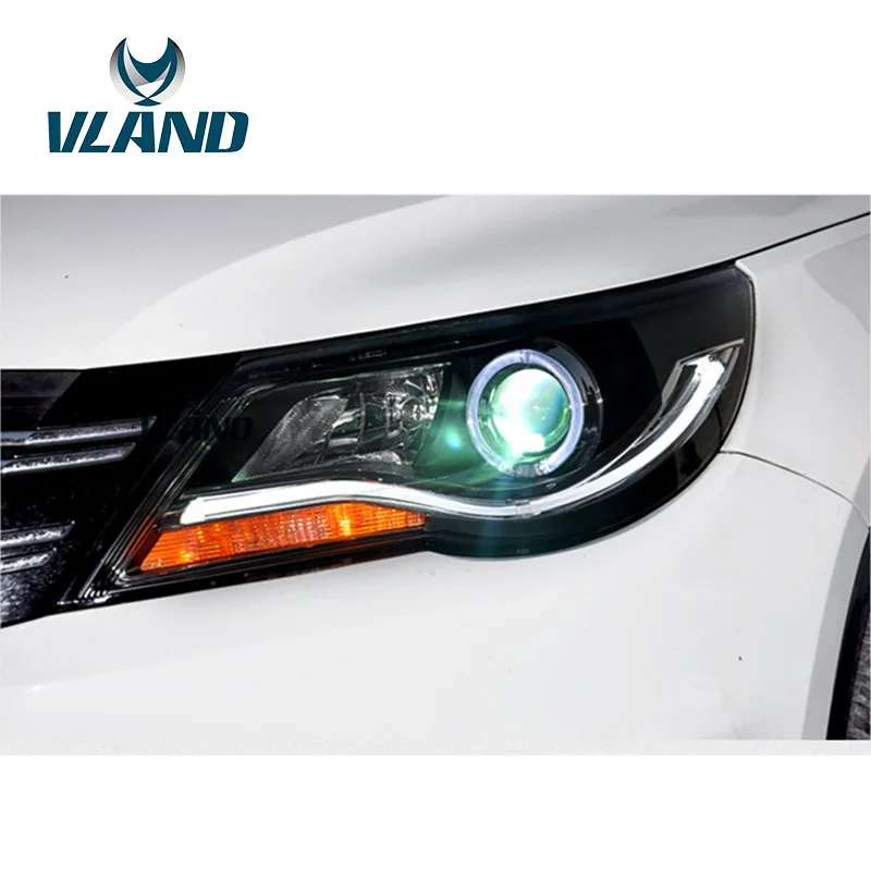 VLAND фабрика для автомобиля фара Tiguan фар 2010 2011 2012 светодиодный дневной свет с H7 би