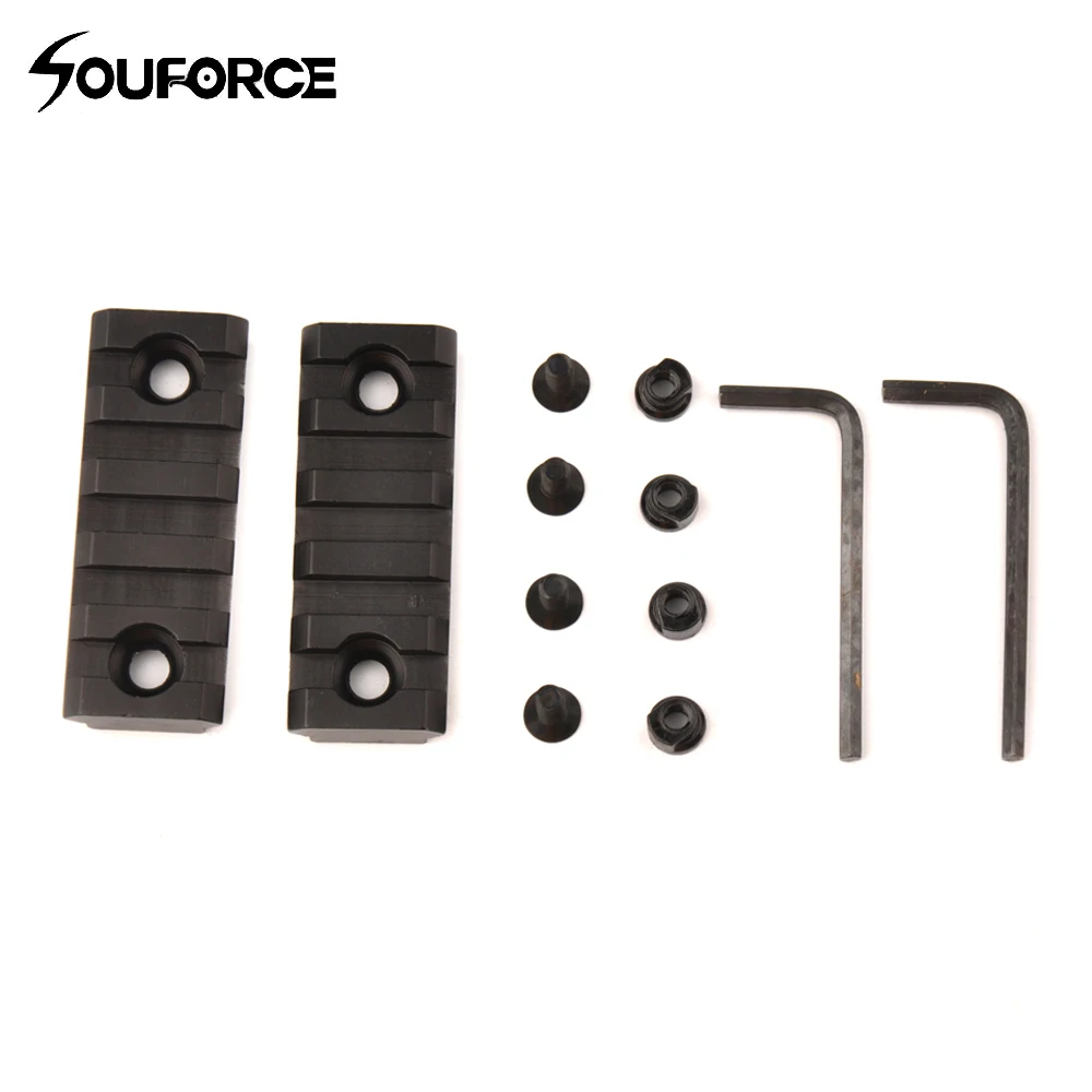 

5 Slot Aluminum Keymod Rail Tactical 55mm Picatinny Weaver Airsoftsports Gun Shooting Accessory Rail Mount