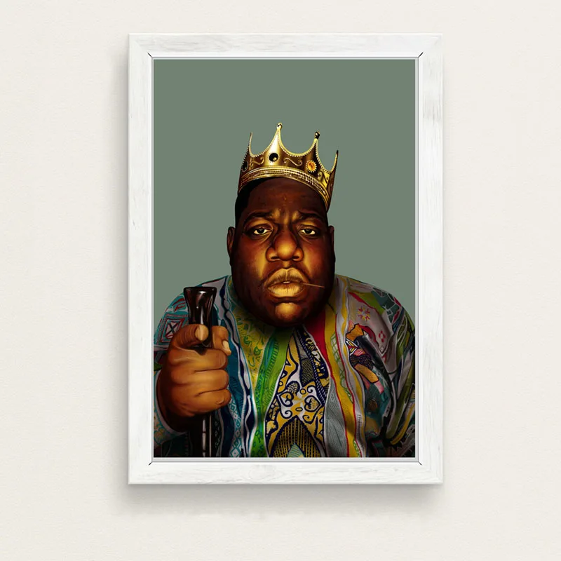 Знаменитый постер B.I.G Biggie Smalls Gangsta Rap Smoke Star 2PAC художественная живопись печать