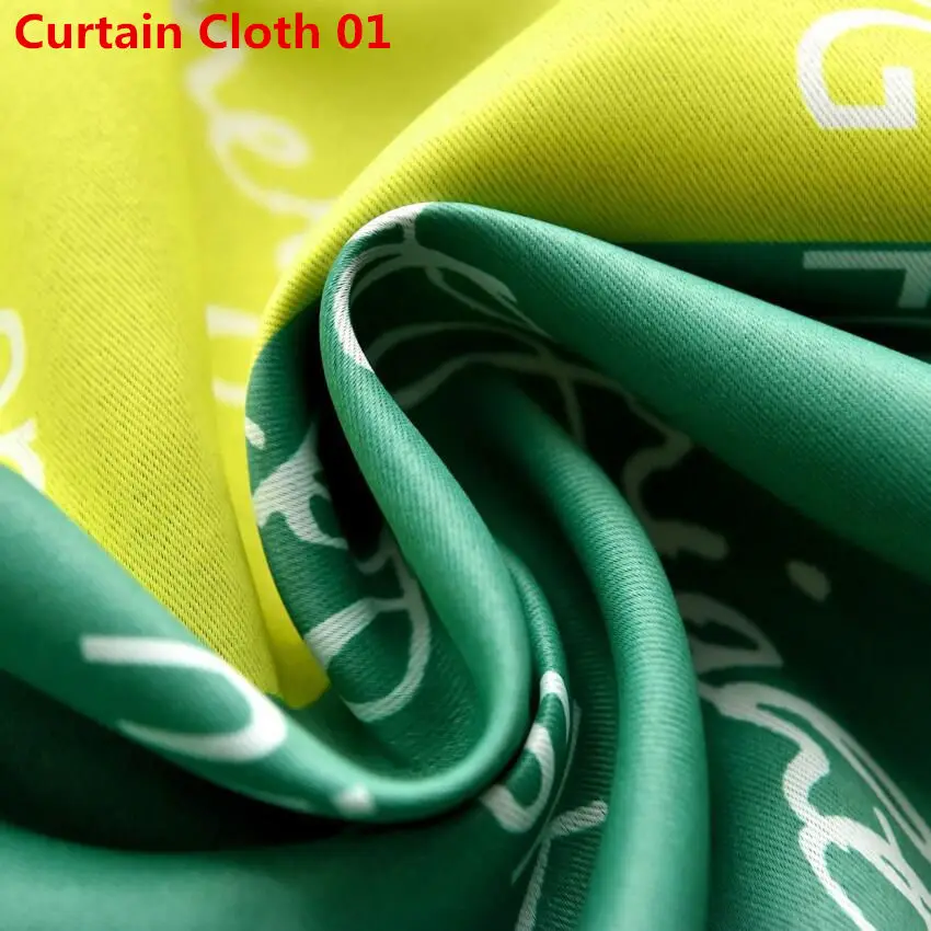 Curtain Cloth 01 Зеленая Штора для детской комнаты, спальни, Современная штора в скандинавскую полоску, английская Штора для гостиной, Затемненные занавески, прозрачные ткани X539#30 - Цвет: Curtain Cloth 01