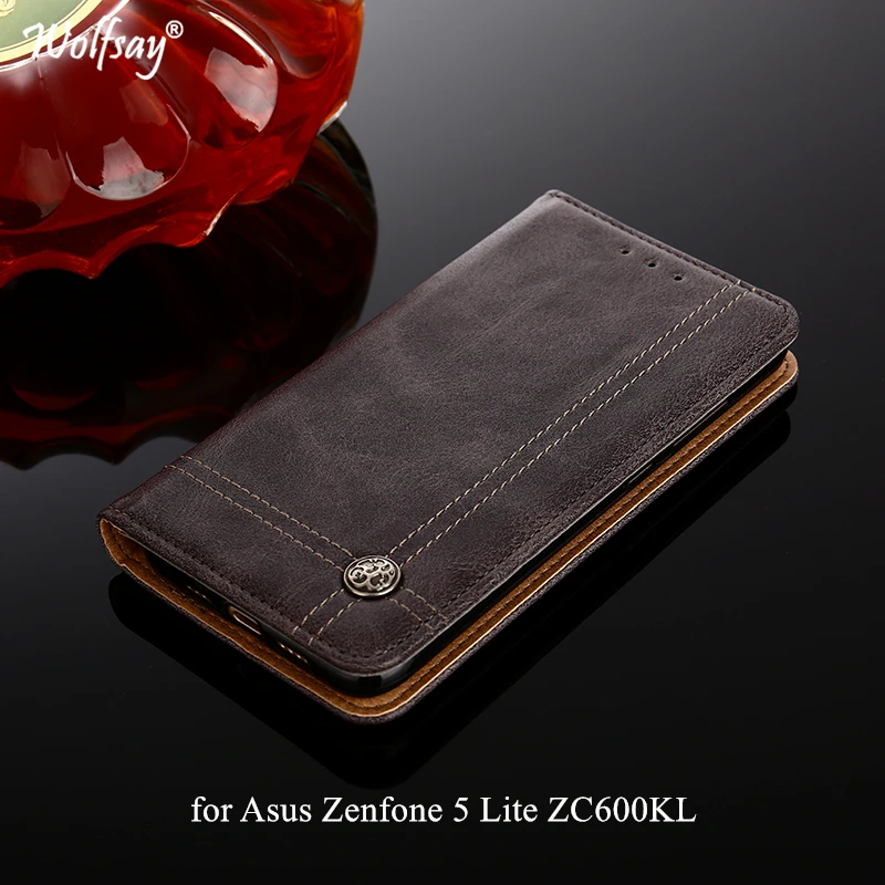 Wolfsay для Asus Zenfone 5 Lite ZC600KL чехол поперечная обратная крышка шаблона pu кожа и мягкий