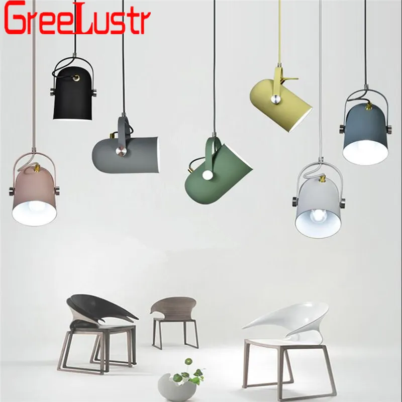 СВЕТОДИОДНЫЙ многоцветный комбинированный подвесной светильник s Железный