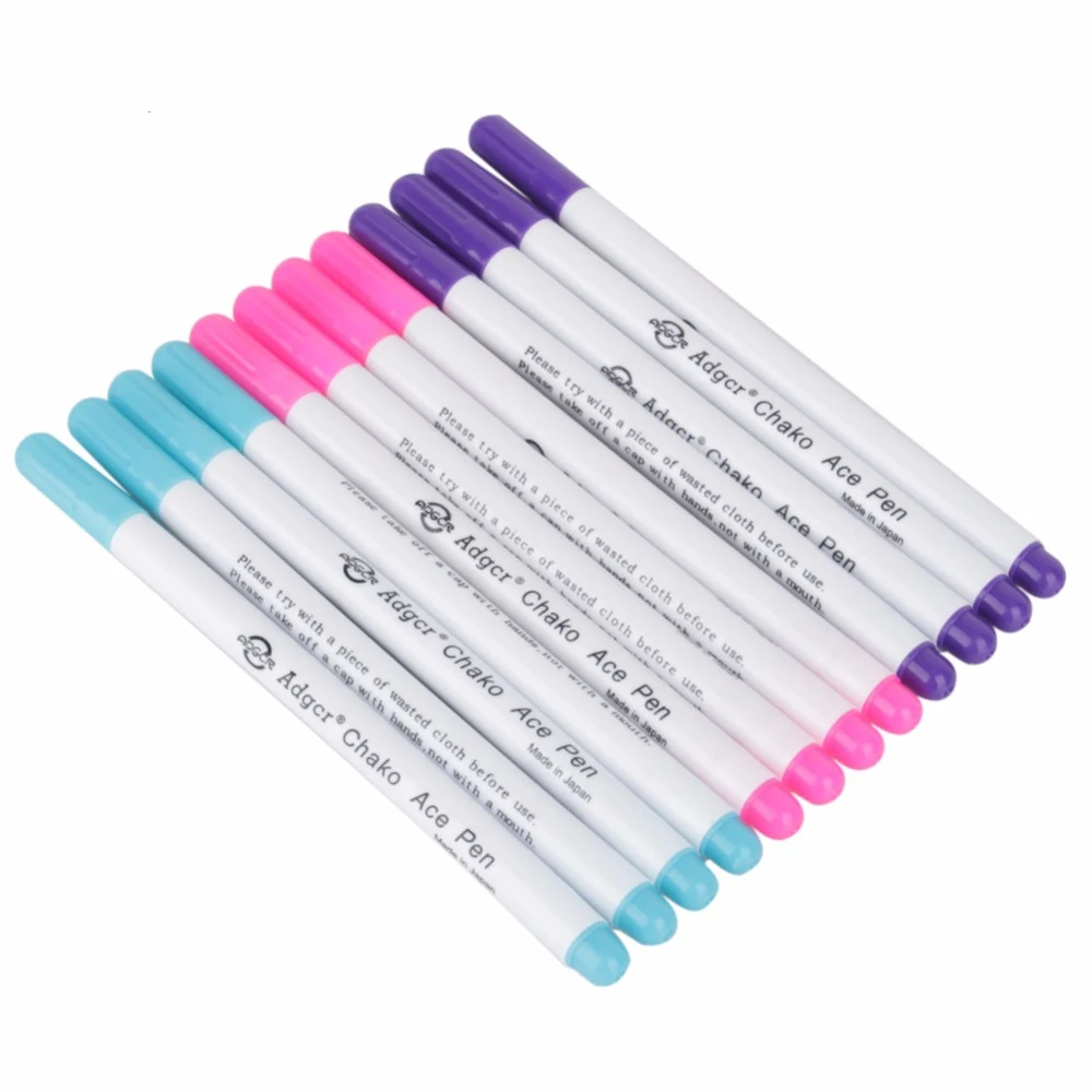 oneroom 4pcs Stitch Erasable Markers Soluble Cross Grommet Ink Fabric Marker Pens DIY Needlework Maker Pen Sewing 4 C | Дом и сад