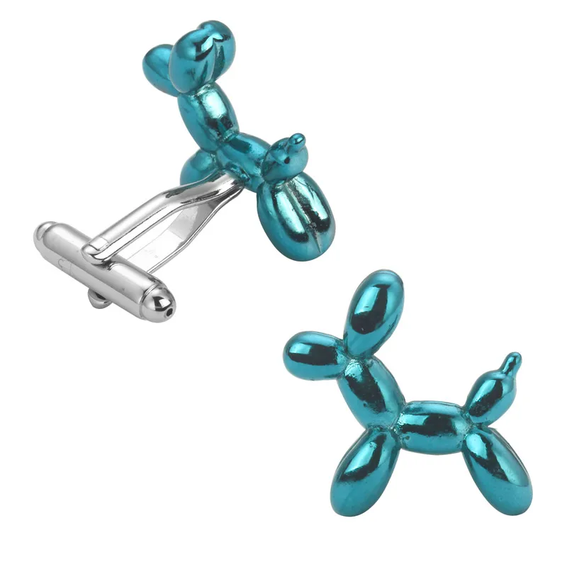 Высококачественные мужские манжеты в французском стиле виде животных цвет синий