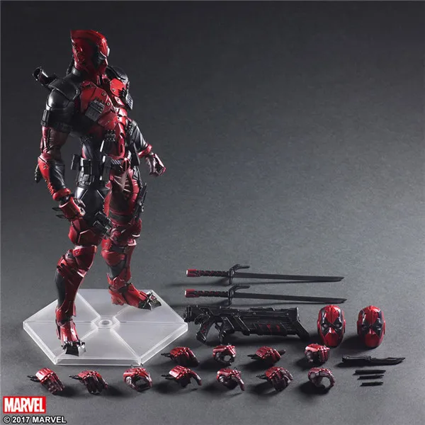 26 см Play Arts Kai Deadpool Wade Winston Wilson X-men аниме экшн-игрушки фигурки коллекция моделей из