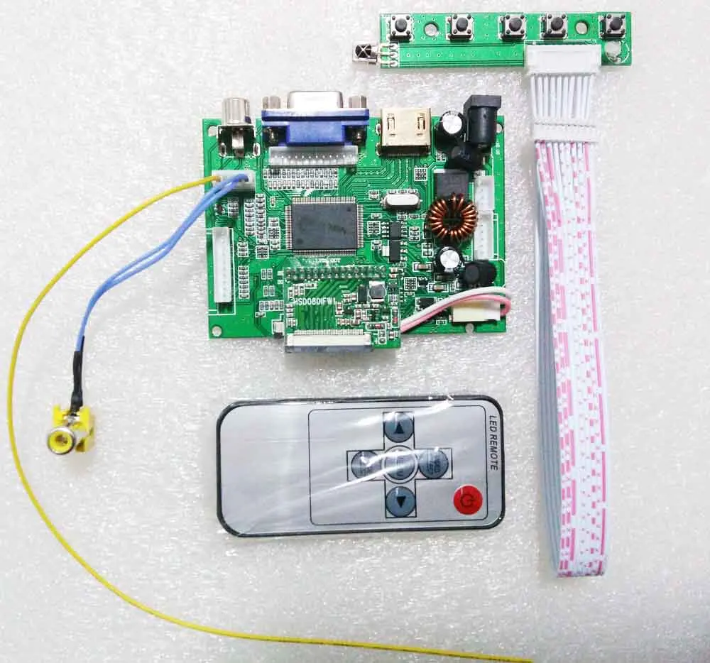 8 дюймов Carpc DIY Kit HDMI 1024*600 Высокое разрешение HSD080IFW1 Реверсивный приоритет Mult Touch поддержка Raspberry Pi Android