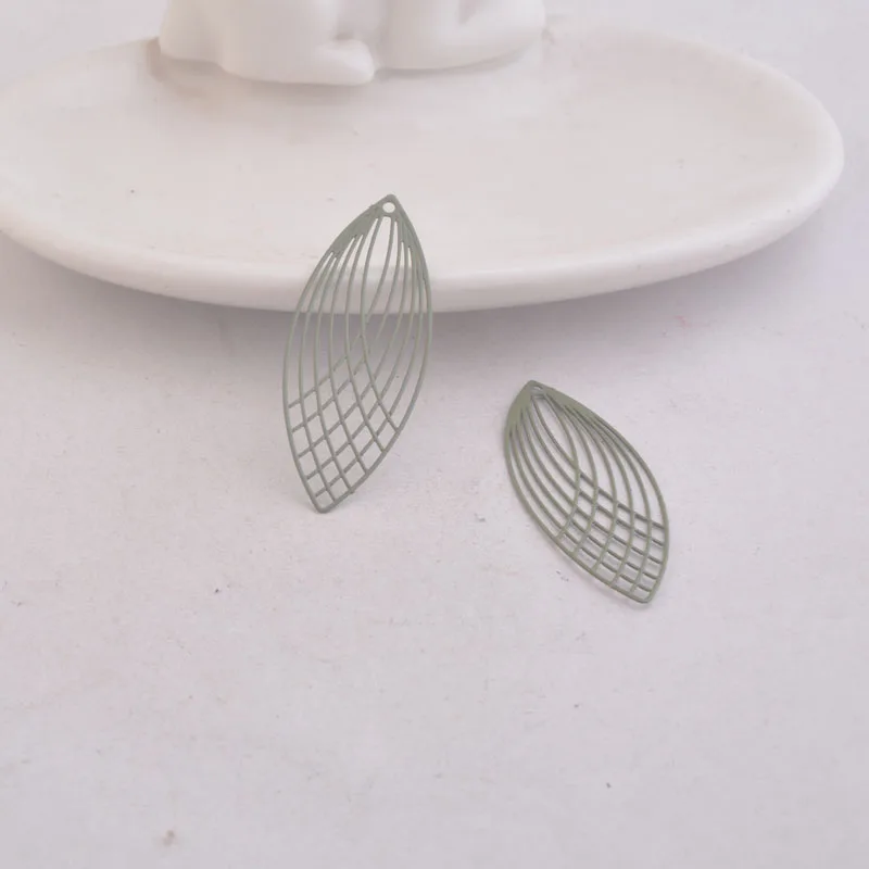 Army Green 50 шт. AC8987 15 мм* 40 мм Большие Овальные Подвески Diy Ювелирные компоненты - Окраска металла: Army Green