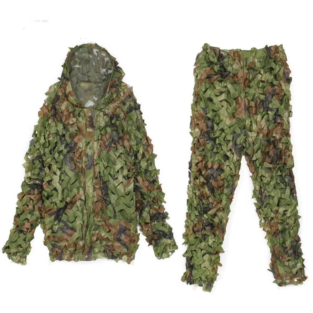 VILEAD 3 цвета 3D ghillie Костюмы Военная камуфляжная охотничья одежда снайперская одежда армейская страйкбольная Униформа тактическая бионическая для мужчин