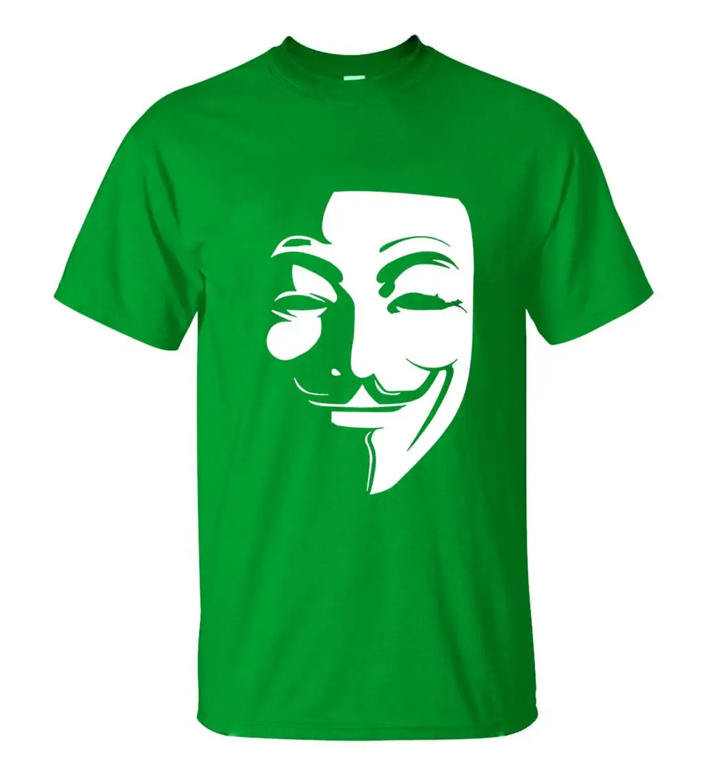 V for Vendetta летняя новая стильная мужская футболка из хлопка высокого качества с круглым вырезом и коротким рукавом Повседневная модная футболка