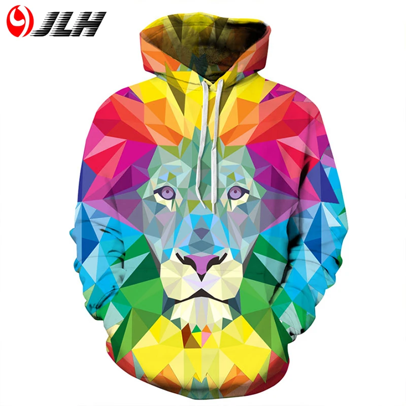 Jlh oversize-свитшот 3D толстовки мужские для мужчин черный пуловер с капюшоном череп
