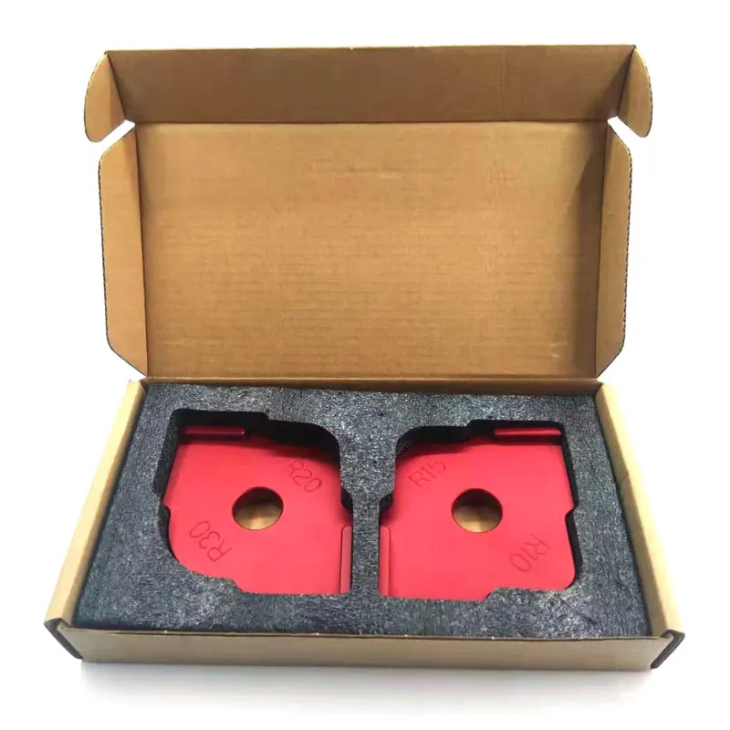 2 шт. круглый станок для обрезки деревообрабатывающее филе R угол шаблон арки