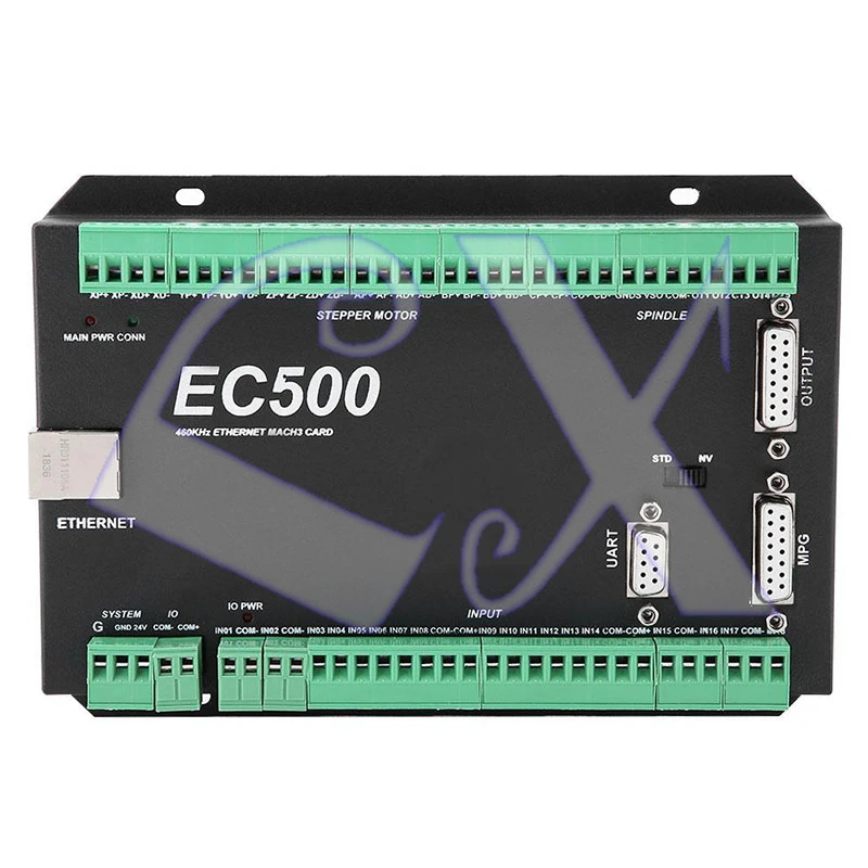 Фото EC500 Ethernet коммуникация прочная 3/4/5/6 ось Mach3 CNC карта управления движением 460 кГц EC500 Ethernet коммуникация прочная 3/4/5/6 ось Mach3 CNC карта управления движением 460 кГц