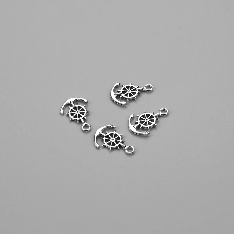 10 шт./лот оптовая продажа подвесок из металлического сплава серебряного цвета