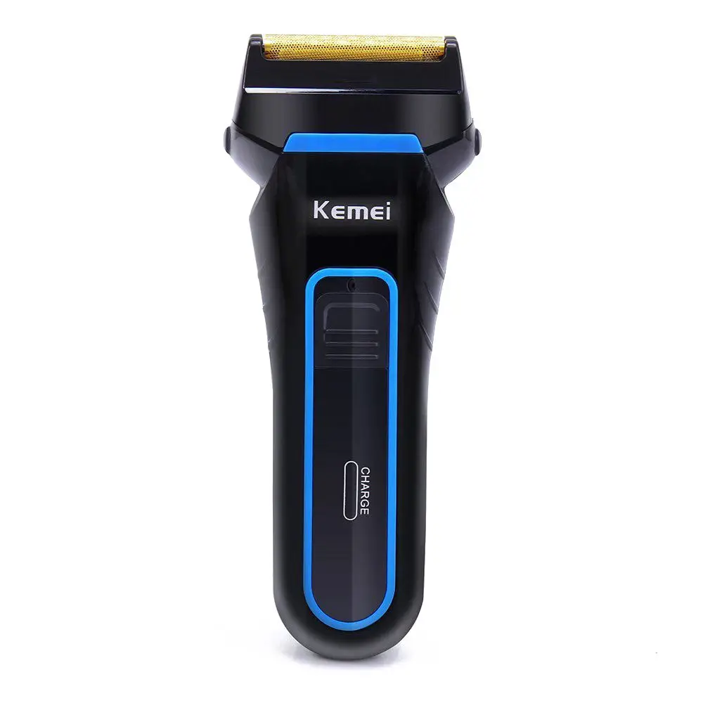 Kemei 3D электробритва из фольги с сменной головкой для бритья перезаряжаемая и