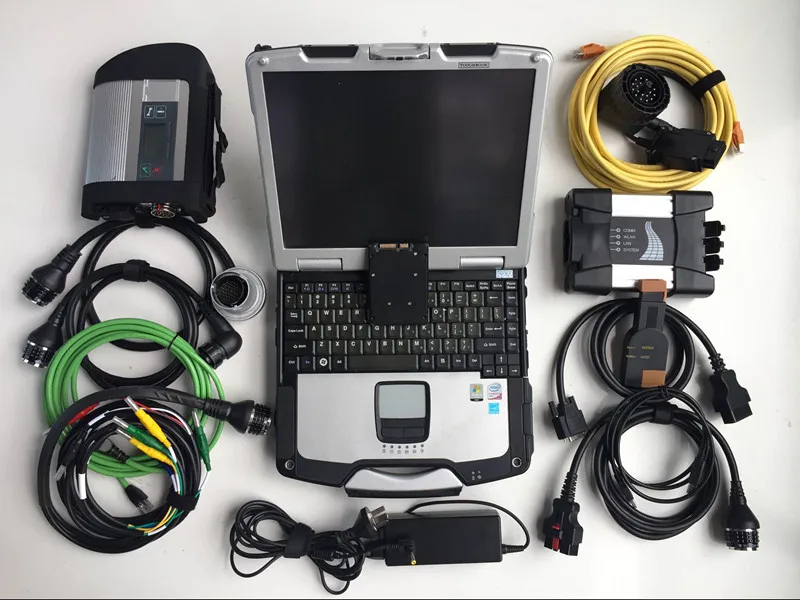 

Автомобильный диагностический инструмент б/у ноутбук CF30 4G + 1 ТБ SSD программное обеспечение для B MW Icom next + MB star C4 SD connect C4 компактный 5