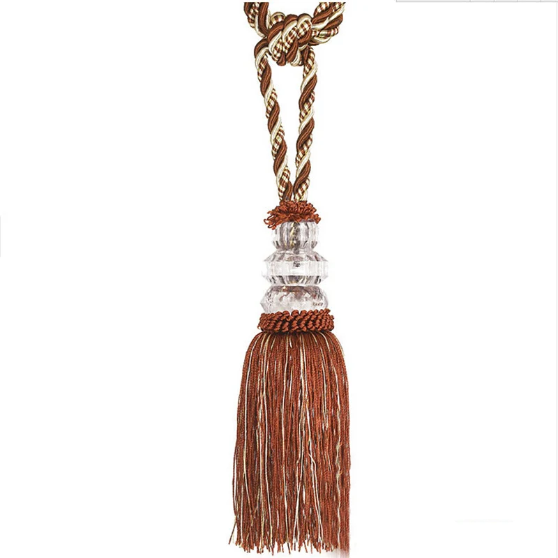 Декоративный галстук сзади бисером кровать с шарами комнаты ремень окна