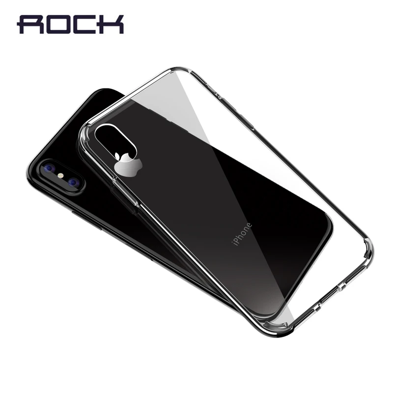 Для iPhone X случае рок чистый серии ультра тонкий жесткий чехол для Crystal Clear Case