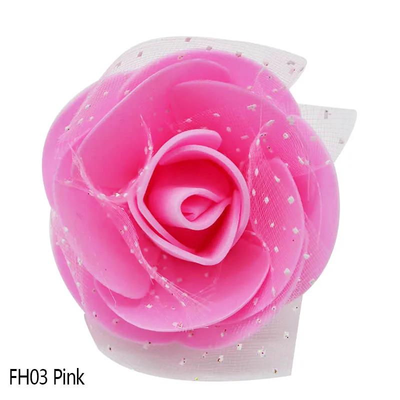FH03 pink 10/20/30/50/100 шт 5 см из вспененного полиэтилена головка розы искусственные цветы для украшения ручной работы, самодельный венок Свадебный декор товары для домашнего сада розетка - Цвет: FH03 pink