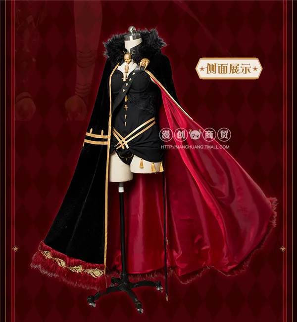 Аниме Косплей Костюм Fate/большой заказ слуга Ereshkigal Lancer черный топ + плащ полный