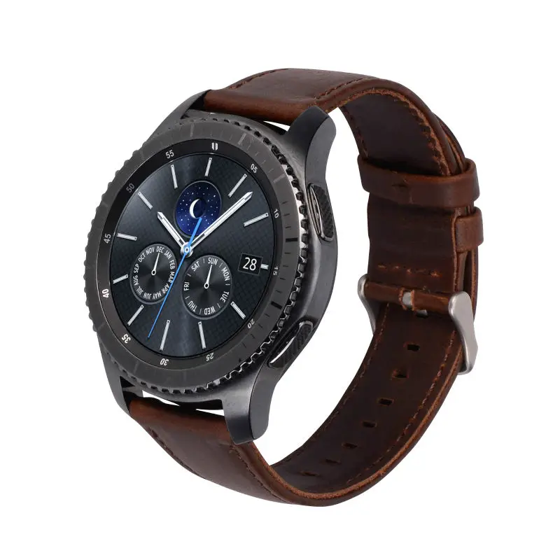 Ремешок из натуральной кожи для Samsung Gear S3 сменный Браслет смарт часов Classic