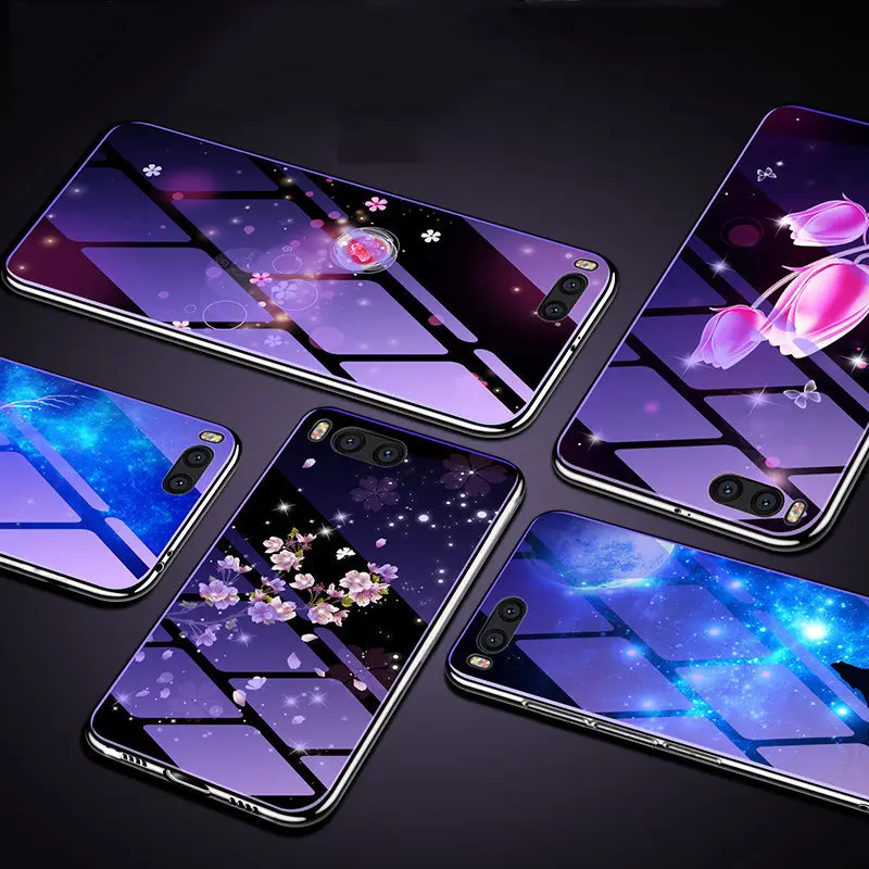 YSW чехол из закаленного стекла для Xiaomi mi 8 SE mi8 Lite покрытие синего света роскошный