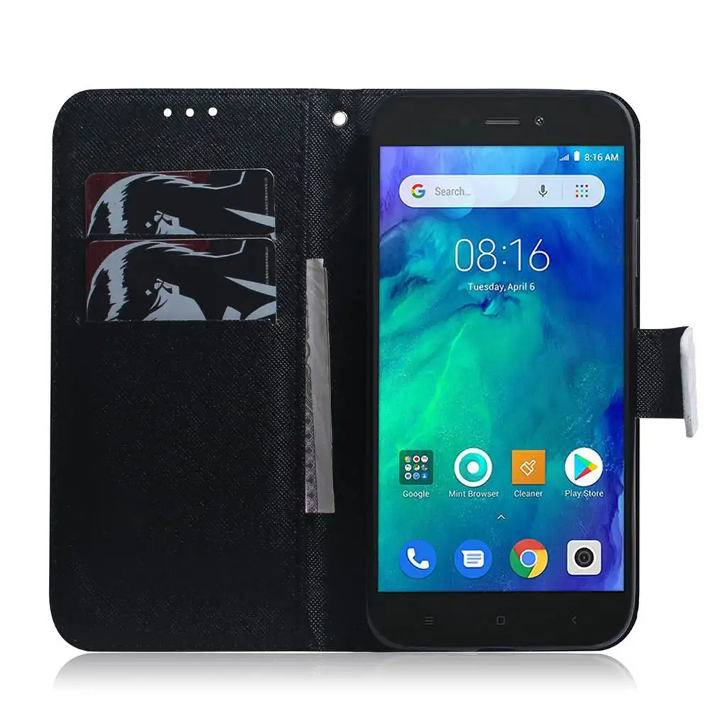 Чехол книжка на Redmi Go 2019 5 0 дюйма чехлы из искусственной кожи для Xiaomi 8 ГБ бумажники