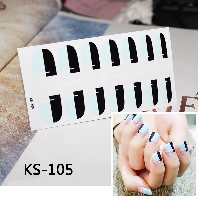 9 видов стилей дизайн ногтей водонепроницаемые градиентные цветные наклейки для