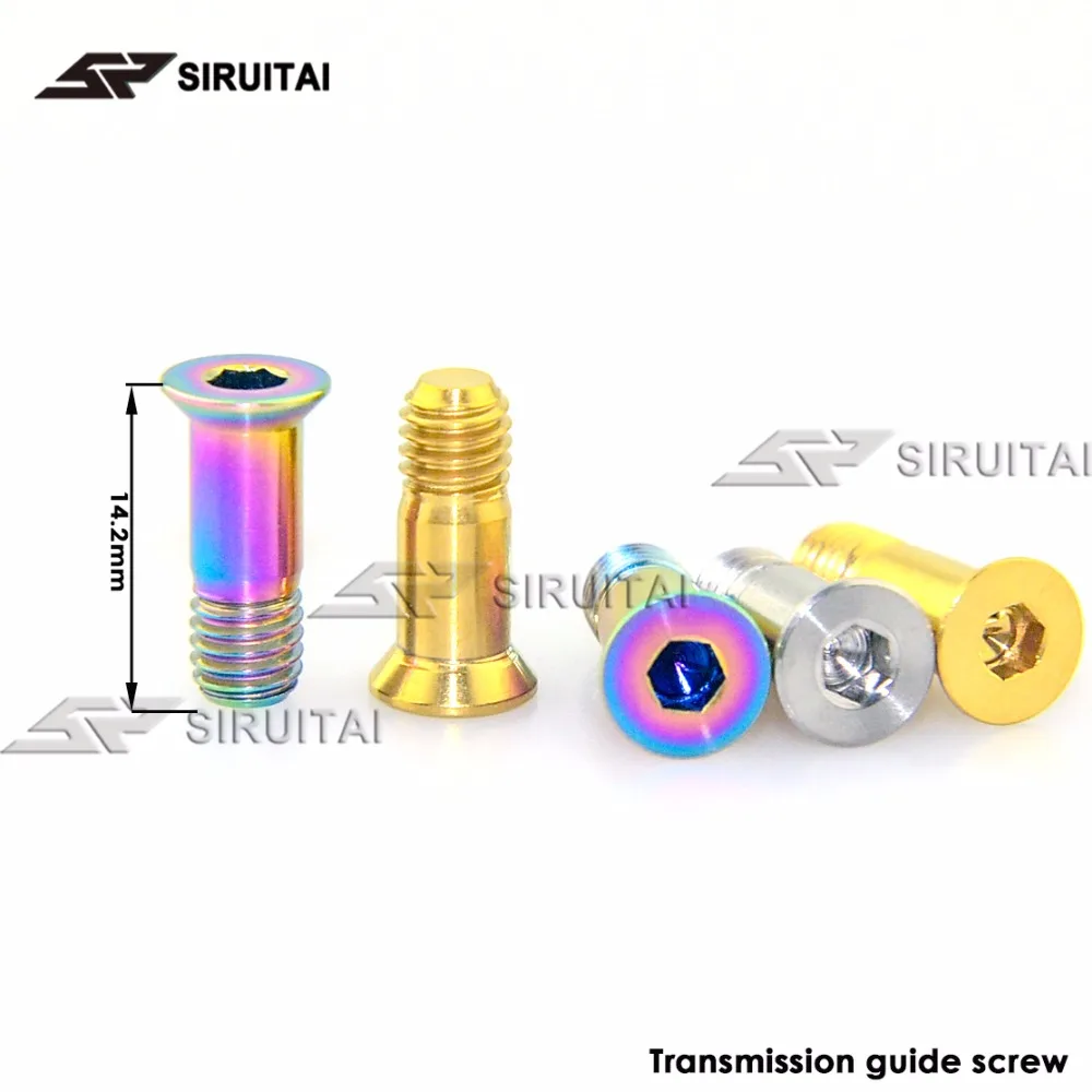 2 шт. задняя передача велосипеда маленький направляющий болт M5X14.2mm из титанового