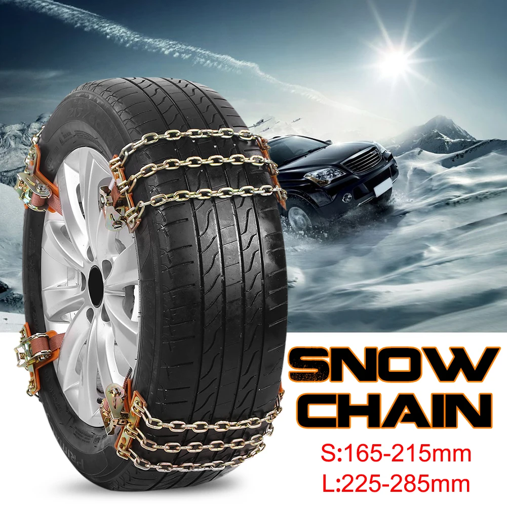 Tire Anti-skid Steel Chain Snow Mud Car Security Tyre Belt Clip-on Chain for Car Truck SUV 4pcs/6pcs Dropship 9.29