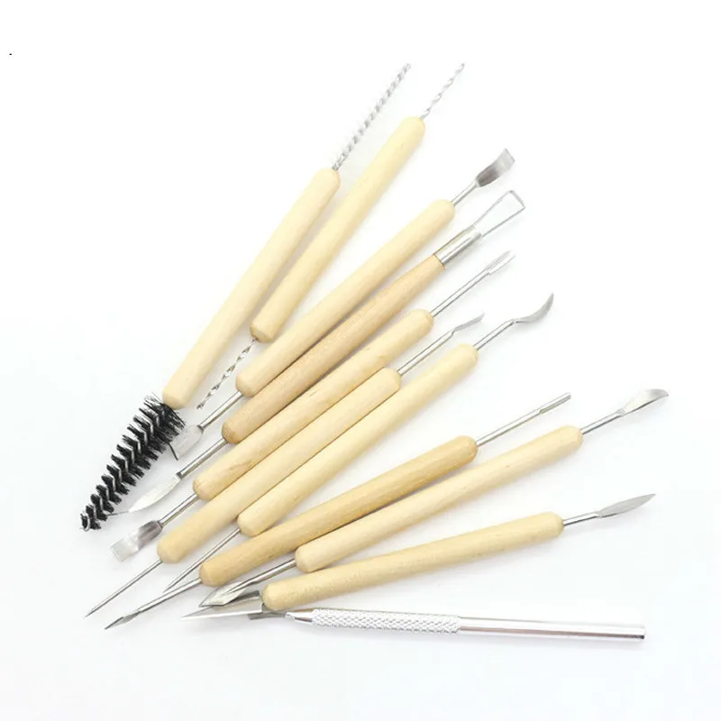 

11pcs Sculpture Tool Carving Plastic Knife DIY Soft Pottery Clay Handmade Ultra Light