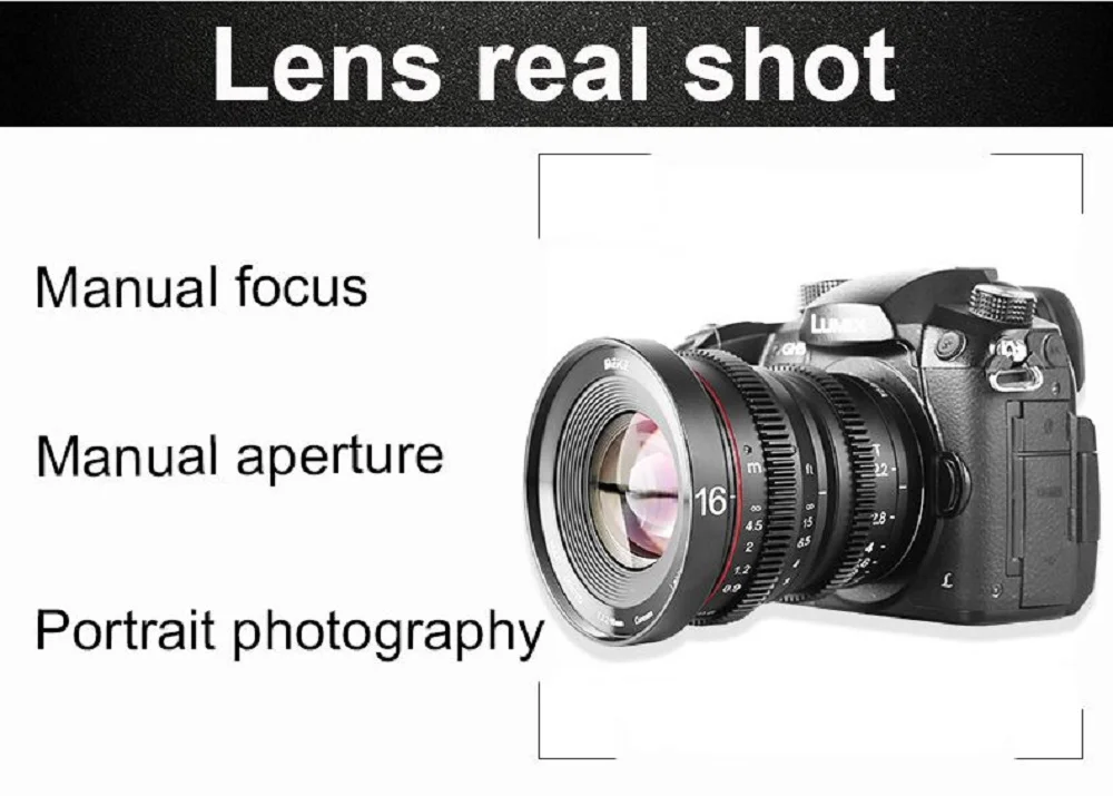Meike 16 мм T2.2 асферический портретный объектив с ручным фокусом для Olympus Panasonic Lumix MFT M4/3 G9 GH1 GH2 GH3 G6 крепление для E-P5