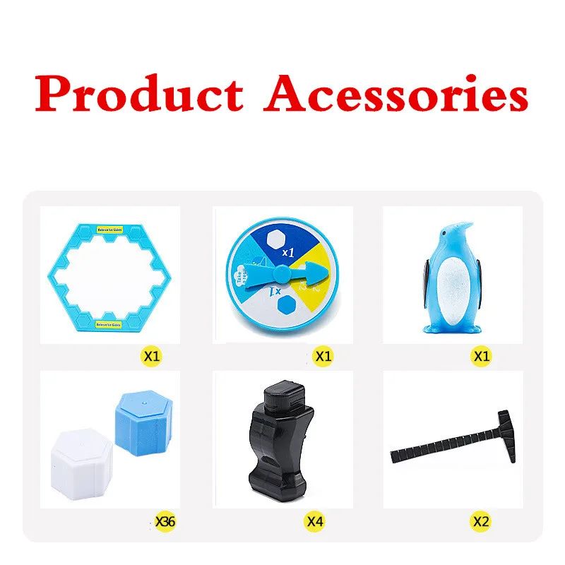 

Large Penguin Trap Activates Party Gear Indoor Board Game Ice Breaks Down Table Entertainment Toys For Children'S Birthday Toy