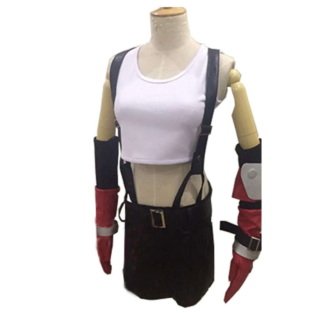 2017 Final Fantasy VII тифа Локхарт белая версия Косплей форма костюм Для женщин девушки