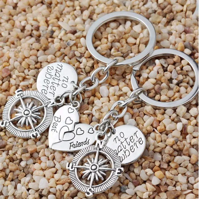 BBF лучшие друзья брелки дружба любовь подарок для женщин (2 шт) | Украшения и