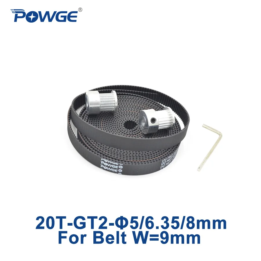 2 шт. 20 зубьев 5 мм 6 35 8 + метра|pulley bore|synchronous pulleytiming belt |