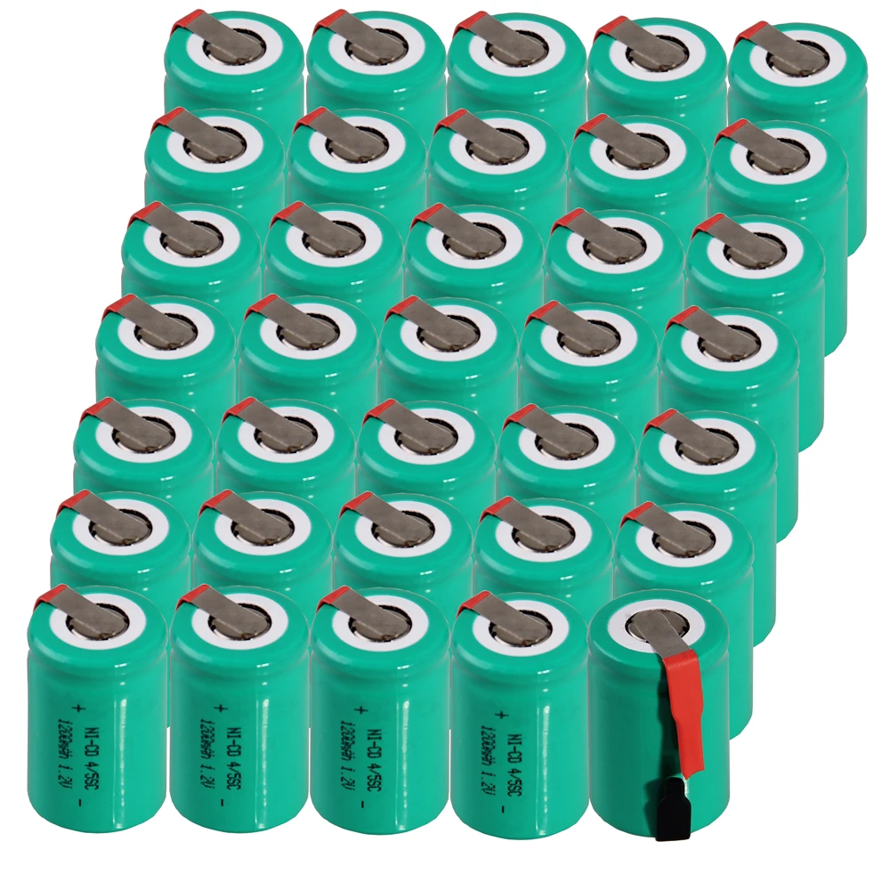 Real capacity 35 pcs 4/5SC 1200mah 1.2v battery NICD rechargeable batterie for makita bosch B&D Hitachi metabo dewalt power tool |