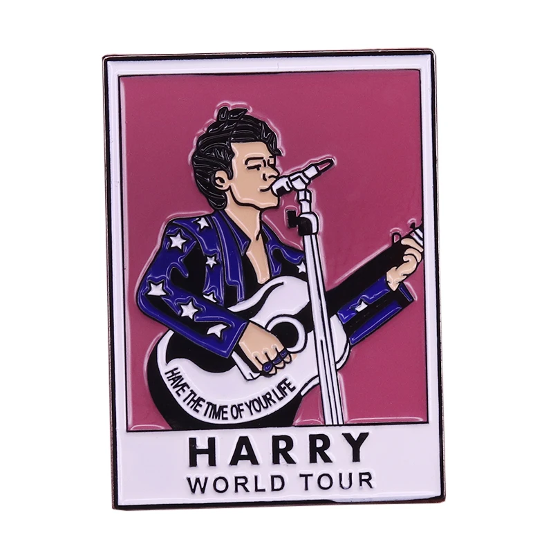 Эмалированная гитара Harry Styles world tour музыкальный значок геев ЛГБТ Ювелирное