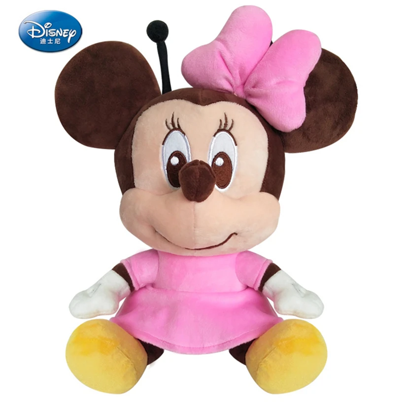 Disney Минни Божья коровка плюшевые куклы 2018 новые 35 см милые заполнены игрушка Pink