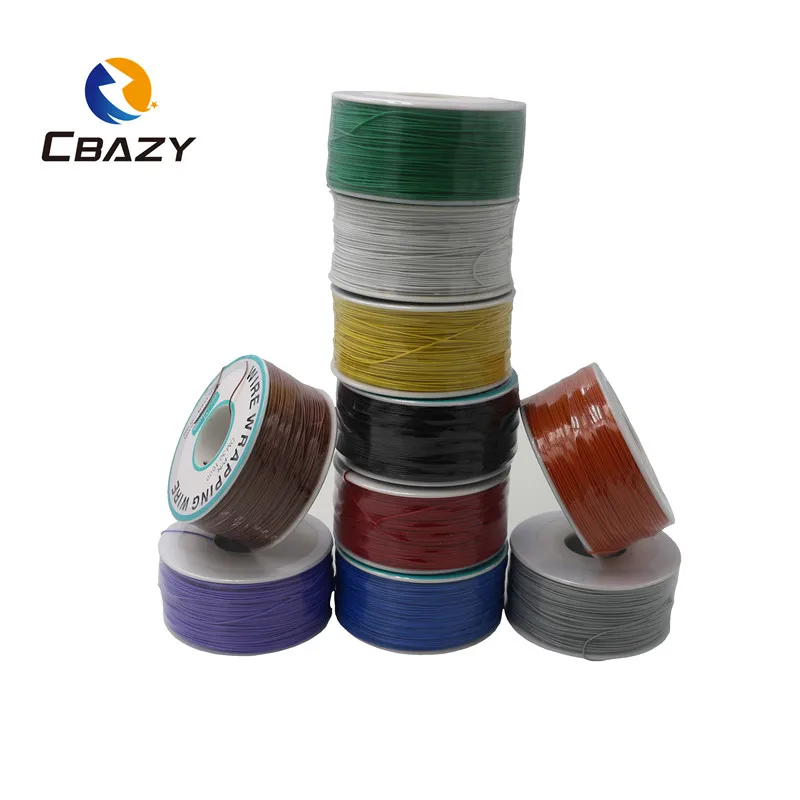 CBAZY 250 м обмотка для электрических проводов 10 цветов одножильный медный кабель AWG30