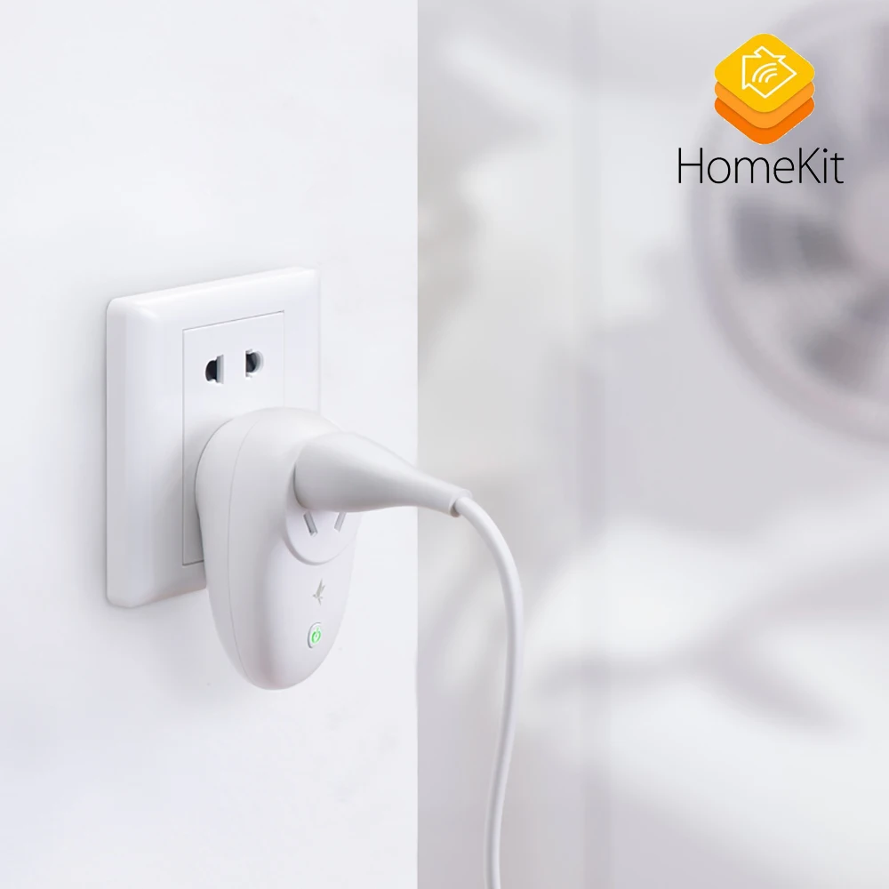 HomeKit Work XiaoYan Smart Plug WiFi Пульт дистанционного управления для iOS и Android приложение на